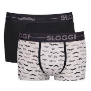 Sloggi Kalsonger 6P Men GO Movember Hipster Svart/Vit bomull Medium He...