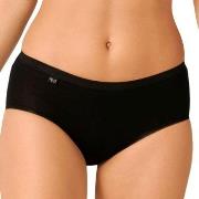 Sloggi Trosor 2P Basic Plus Midi Briefs Svart bomull 44 Dam