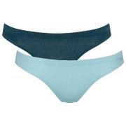 Sloggi Trosor 6P ZERO Motion Mini Brief Blå polyester Large Dam