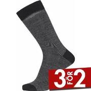 Egtved Strumpor Twin Wool Cotton Sock Svart Strl 40/45