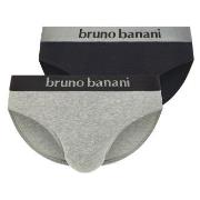 Bruno Banani Kalsonger 2P Flowing Sportslip Svart/Grå bomull XXXL Herr