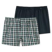 Schiesser Kalsonger 2P Boxershorts multipack Blå/Grön bomull XX-Large ...