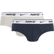 Nike Kalsonger 2P Everyday Cotton Stretch Brief Grå/Blå bomull X-Large...