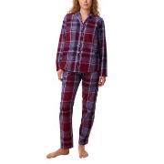 Triumph Boyfriend Pyjama PW X Checks Röd bomull 44 Dam