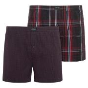 Jockey Kalsonger 2P Woven Boxer Shorts Röd bomull X-Large Herr