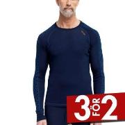 Dovre Jacquard Baselayer Marin ull X-Large Herr