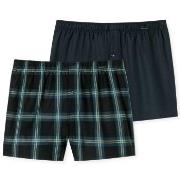 Schiesser Kalsonger 2P Boxershorts multipack Brun mönstrad bomull Medi...