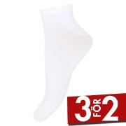 Decoy Strumpor 3P Organic Cotton Sneaker Socks Vit Strl 37/41 Dam