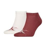 Calvin Klein Strumpor 2P Sneaker Monogram Socks Vit/Röd Strl 43/46 Her...