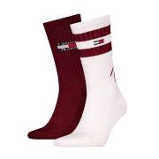 Tommy Hilfiger Strumpor 2P Men Uni TJ Sport Socks Vit/Röd Strl 43/46 H...