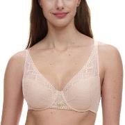 Chantelle BH Origins Lace Lightweight Plunge Bra Beige nylon B 85 Dam