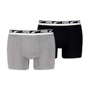 Puma Kalsonger 2P Men Multi Logo Boxer Svart/Vit bomull X-Large Herr