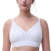 Chantelle BH EasyFeel Wirefree Support Bra Vit nylon C 80 Dam
