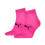 Puma Strumpor 2P Sport Light Quarter Socks Rosa Strl 35/38
