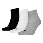 Puma Strumpor 3P Quarter Socks Grå/Svart Strl 47/49