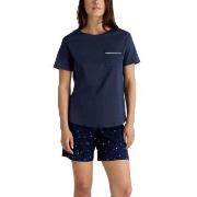 Calida Sweet Dreams Short Pyjamas Marin bomull Large Dam