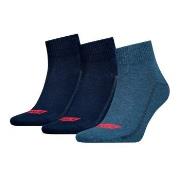 Levis Strumpor 3P Mid Cut Batwing Logo Recycled Cotton Jeansblå Strl 4...