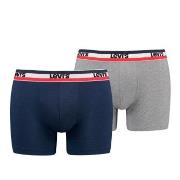 Levis Kalsonger 2P Sportswear Logo Base Boxer Blå/Grå bomull XX-Large ...