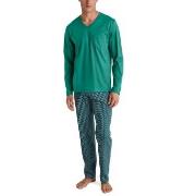 Calida Relax Imprint 3 Pyjamas Blå bomull XX-Large Herr