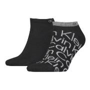Calvin Klein Strumpor 2P All Over Print Sneaker Sock Svart Strl 43/46 ...