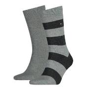 Tommy Hilfiger Strumpor 2P Men Rugby Sock Mörkgrå Strl 43/46 Herr