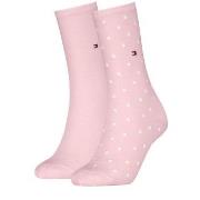 Tommy Hilfiger Strumpor 2P Women Dot Sock Ljusrosa Strl 39/42 Dam