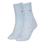 Tommy Hilfiger Strumpor 2P Women Dot Sock Ljusblå Strl 35/38 Dam