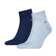 Tommy Hilfiger Strumpor 2P Men Quarter Sock Blå/Ljusblå Strl 43/46 Her...