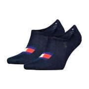 Tommy Uni TJ Flag Footie Socks Strumpor 2P Marin Strl 39/42
