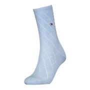 Tommy Hlfiger Women Premium Argyle Socks Strumpor Ljusblå Strl 39/42 D...
