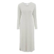 Damella Bamboo Plain Long Sleeve Nightdress Grå Bambu XX-Large Dam