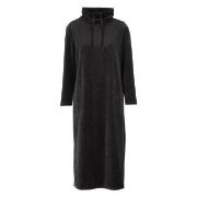 Damella Velour Cosy Dress Svart Large Dam