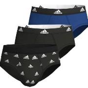 adidas Kalsonger 3P Active Flex Cotton Brief CL1 Svart/Blå bomull XX-L...
