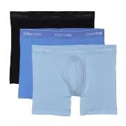 Calvin Klein Kalsonger 3P Icon Cotton Boxer Briefs Svart/Blå bomull Me...