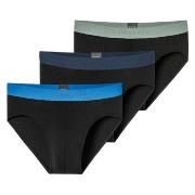 Schiesser Kalsonger 3P 95-5 Multipacks Rio-Slip Svart/Blå bomull 4XL H...