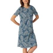 Schiesser Comfort Nightwear Short Sleepshirt Blå 36 Dam