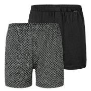 Schiesser Kalsonger 2P Long Boxershorts Svart/Rutig bomull XX-Large He...