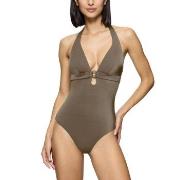 Triumph Midnight Swim OP 01 Swimsuit Khaki D 38 Dam