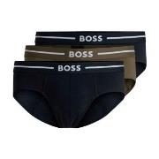 BOSS Kalsonger 3P Bold Design Hip Brief Svart/Grön bomull XX-Large Her...