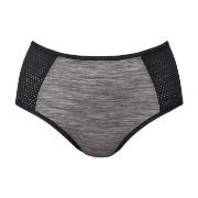 Anita Trosor Sports High Waist Panty Plus Grå/Svart 36 Dam