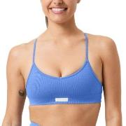 Björn Borg BH Studio Seamless Ribbed Strap Bra Blå polyamid L/XL Dam