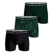 Björn Borg Kalsonger 6P Essential Shorts Svart/Grön bomull Large Herr