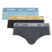 Nike Kalsonger 3P Everyday Essentials Cotton Stretch Hip Brief Grå/Blå...