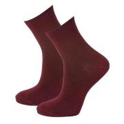 Trofe Bamboo Loose Socks Strumpor Vinröd Strl 35/38 Dam