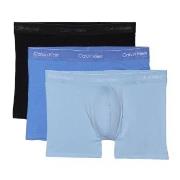 Calvin Klein Kalsonger 3P Icon Cotton Trunks Svart/Blå bomull 3XL Herr