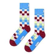 Happy socks Strumpor Dizzy Check Sock Blå Mönstrad bomull Strl 36/40