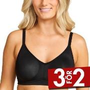 Damella BH Carla Soft Bra Svart polyester B 70 Dam