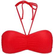 Damella Olivia Textured Padded Bikini Bra Röd nylon 44 Dam