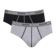 Sloggi Kalsonger 2P For Men Start Midi Grå bomull XX-Large Herr