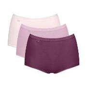 Sloggi Trosor 3P Basic Plus Maxi Colored Ljusrosa bomull 42 Dam